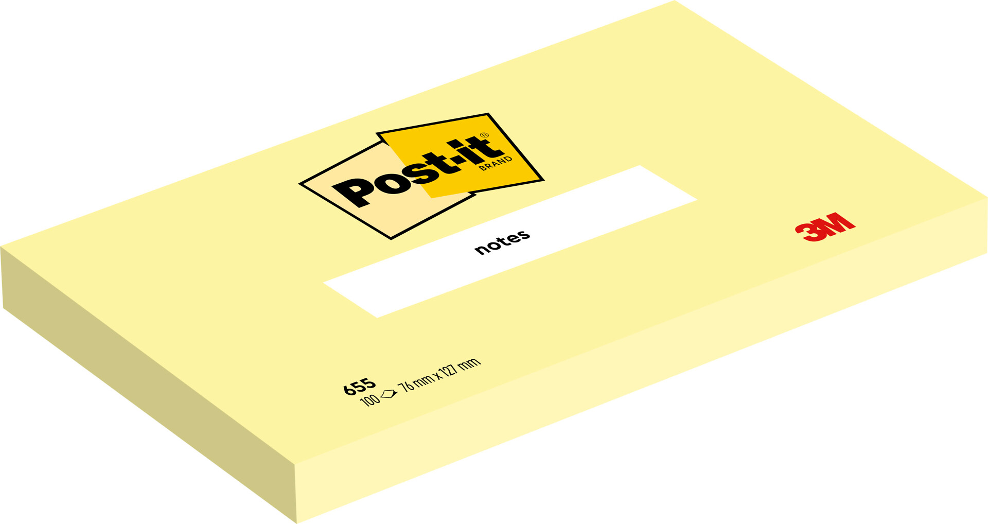 Post-it Canary Yellow 76x127mm