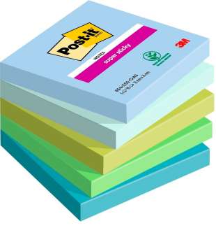 Post-it Super Sticky Oasis 76x76mm