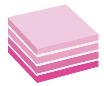 Post-it pinkki pastelli 76x76mm