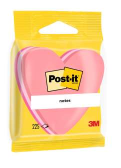 Post-it viestilappu Sydän 70x70mm