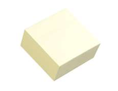 Viestilappukuutio 76x76mm keltainen FSC