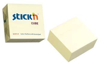 Viestilappukuutio 76x76mm keltainen FSC