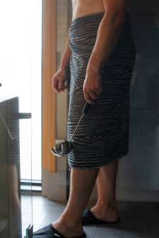 Viilu kylpypyyhe pellava