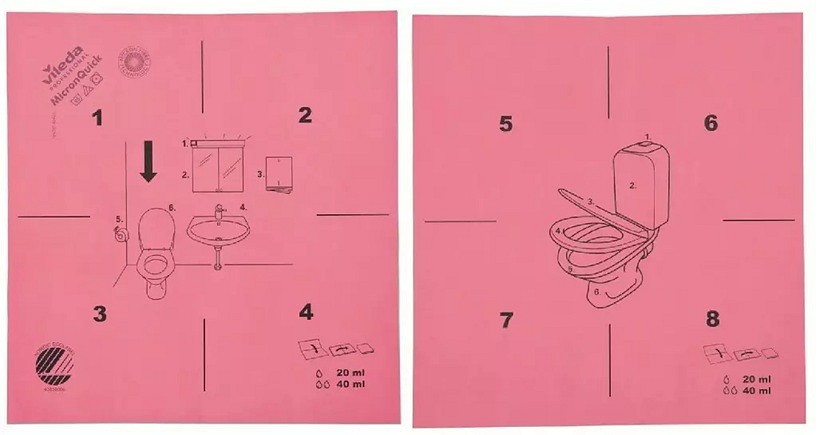 Vileda r-MicronQuick punainen