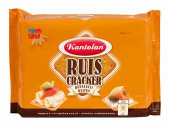 Voileipäkeksi Ruis Cracker Kantolan 450 g 12 pkt/ltk