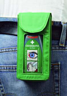 Vyökotelo taskukokoiselle silmänhuuhtelupullolle 235 ml