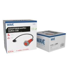 Wave EV adapterikaapeli Schuko