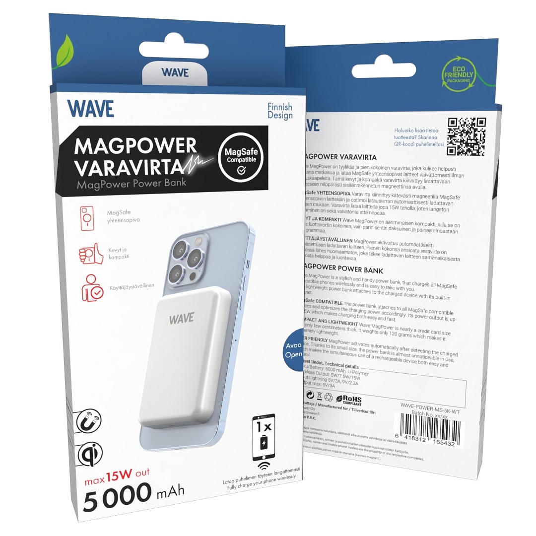 Wave MagPower varavirta 5000mAh