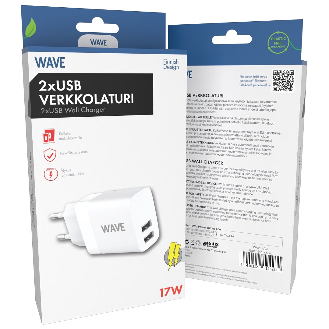 Wave verkkolaturi 17W