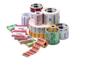 Zebra 89x25mm valkoinen